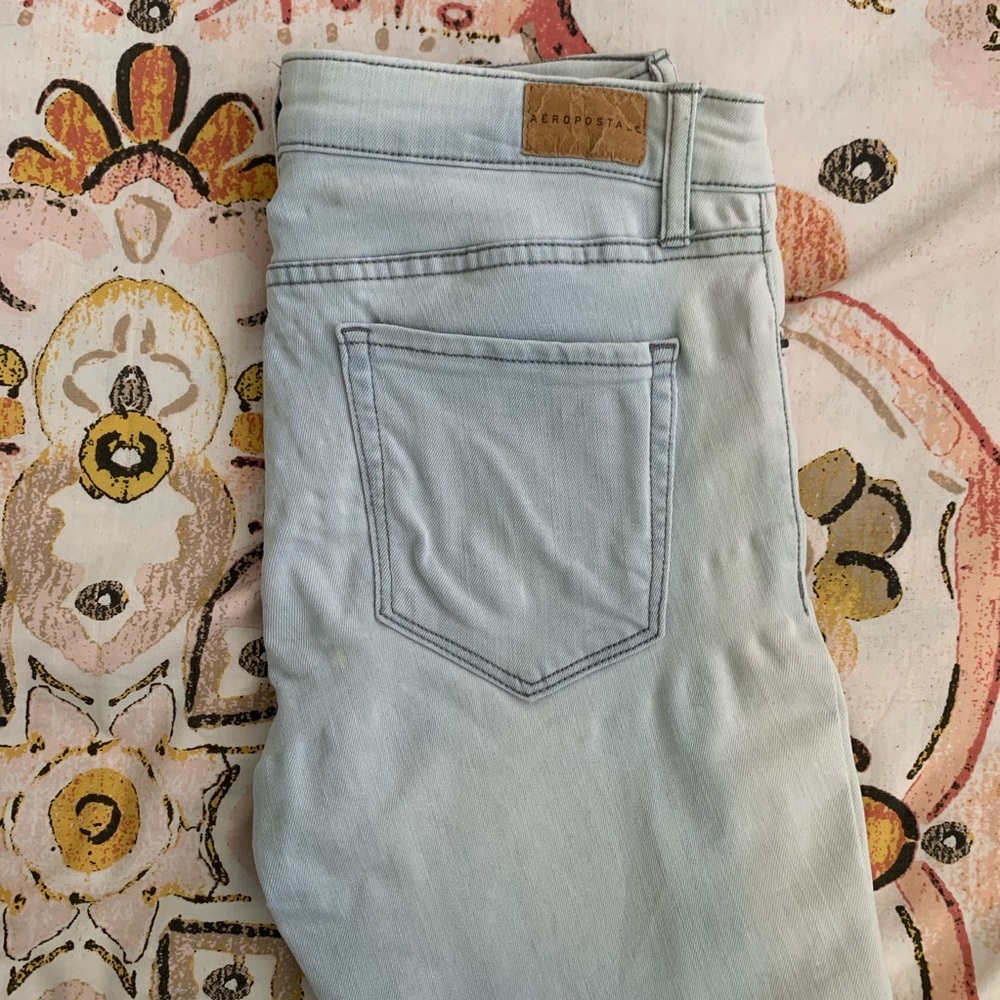 Light wash jeans